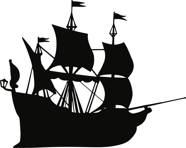 Galleon Ship Silhouette