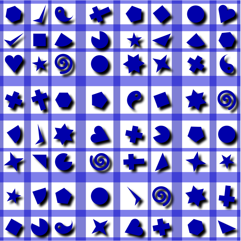 Shapes pattern 2 (colour 3)