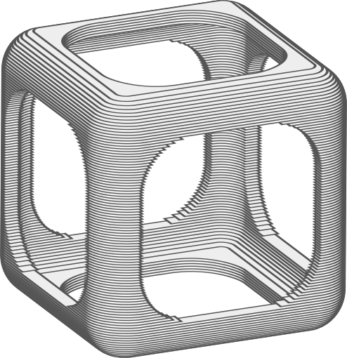 Animated Hollow Cube