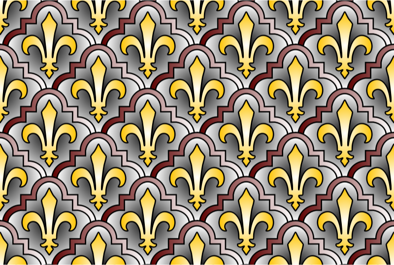 Fleurs-de-lys pattern 2 (colour)