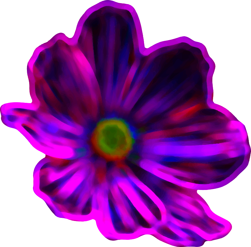 Neon flower