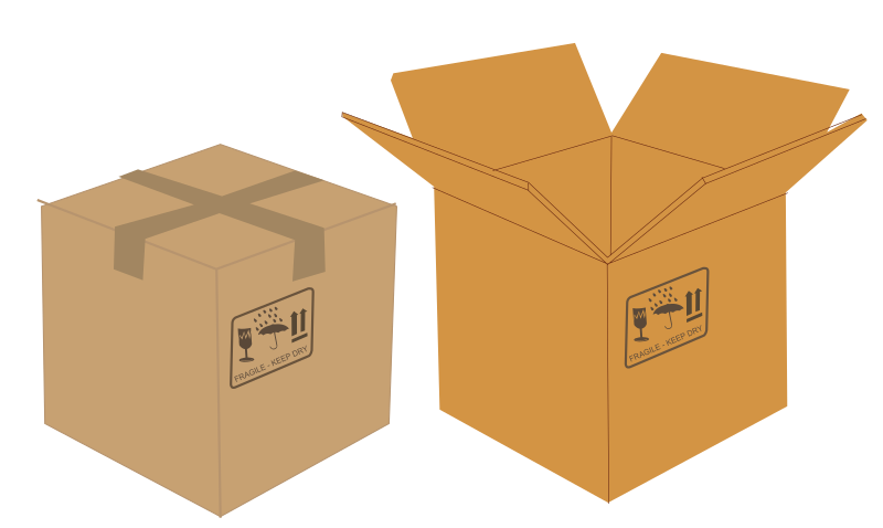 Open and closed boxes