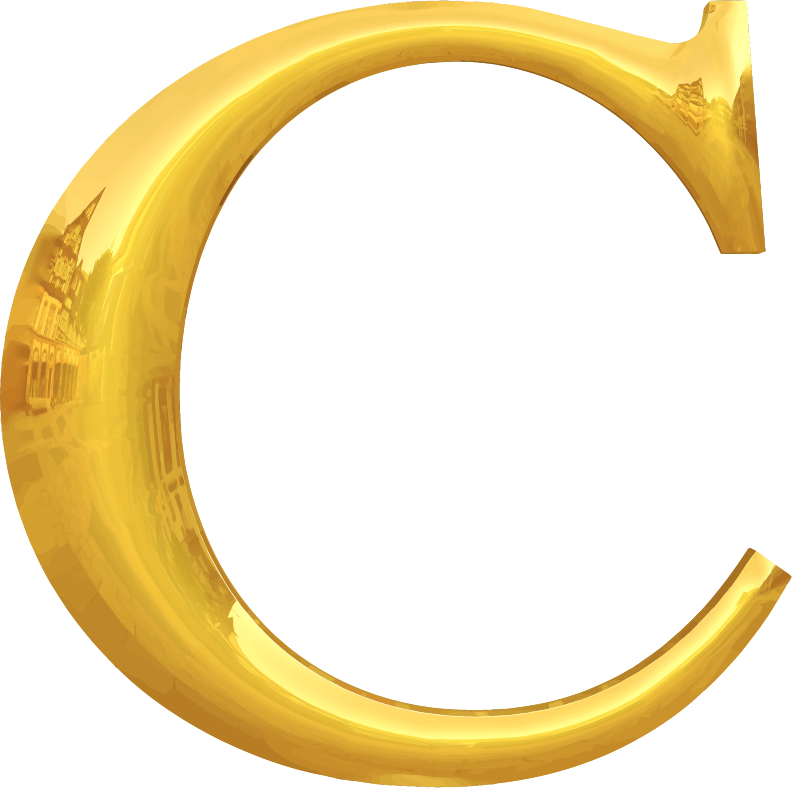 Gold typography C