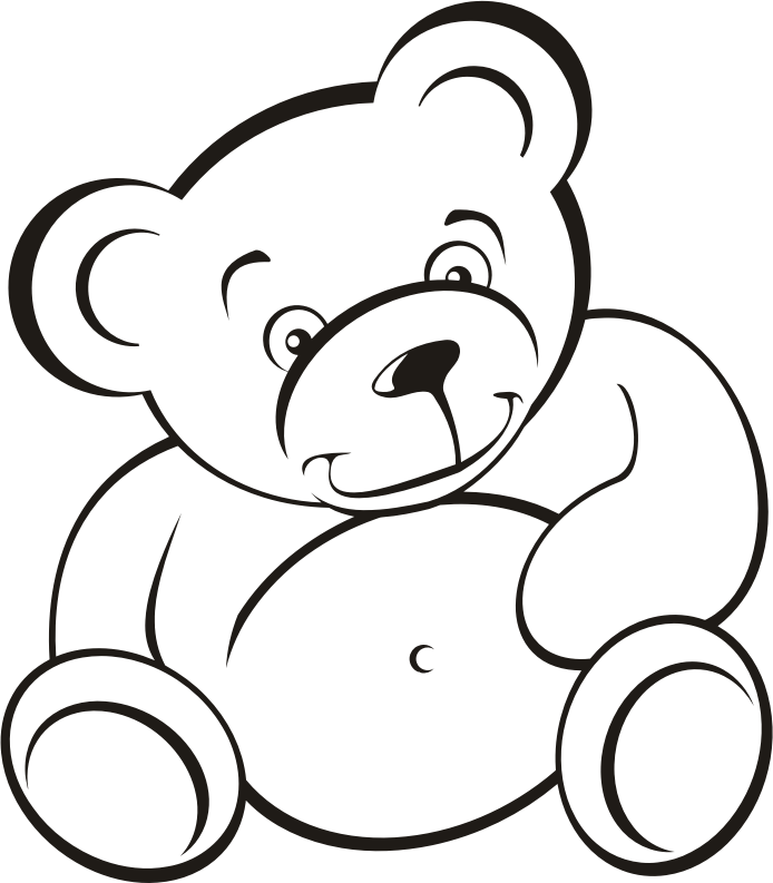 Teddy bear (outline)