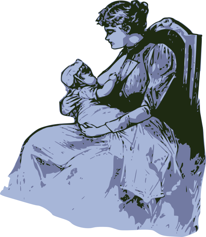 German Mother Breast Feeding
