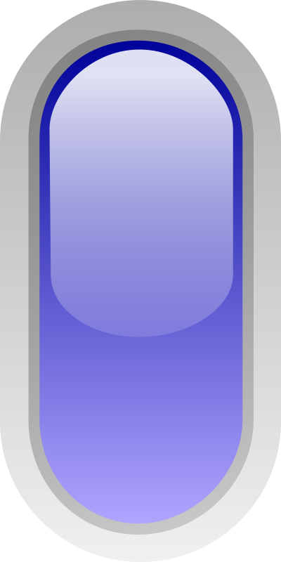 led rounded v blue