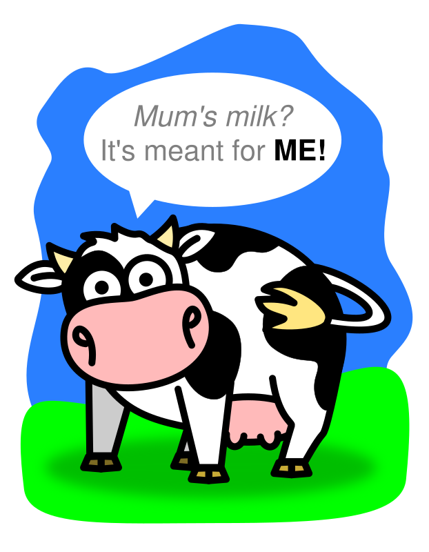 Calf - mum's milk