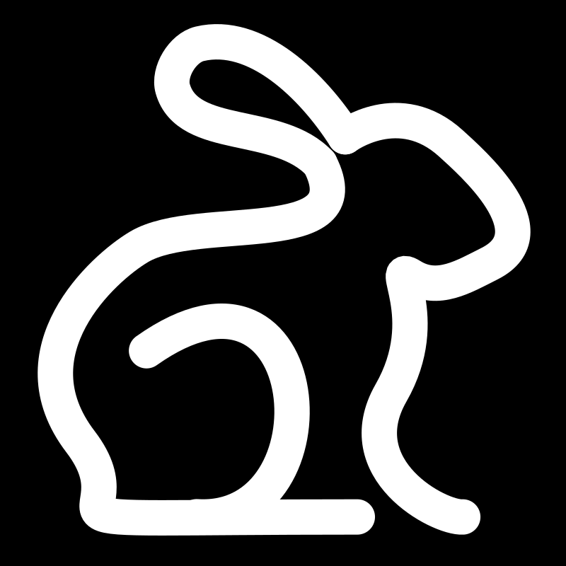 Speed icon, rabbit