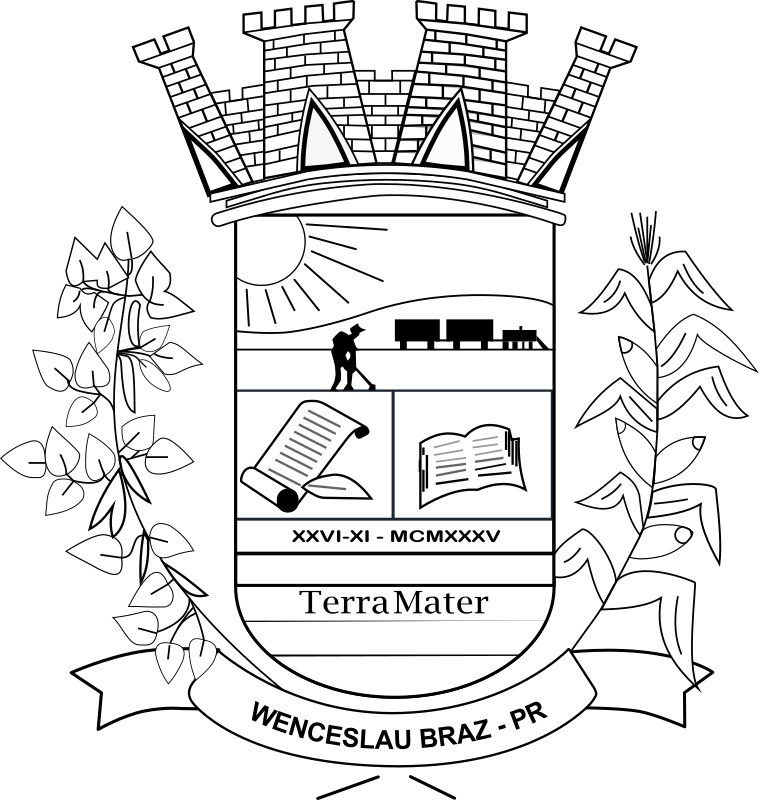 Seal of Wenceslau Braz - Black and White