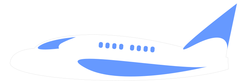 airplane aeroplane minimal outline