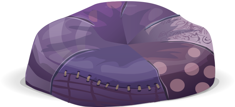 Purple Journey beanbag chair - from Glitch