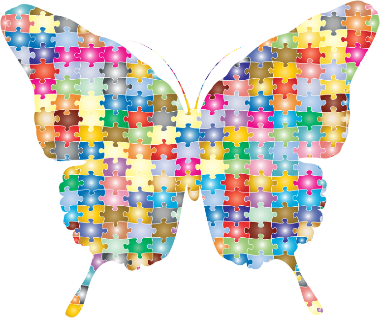 Butterfly Jigsaw Puzzle Prismatic 2