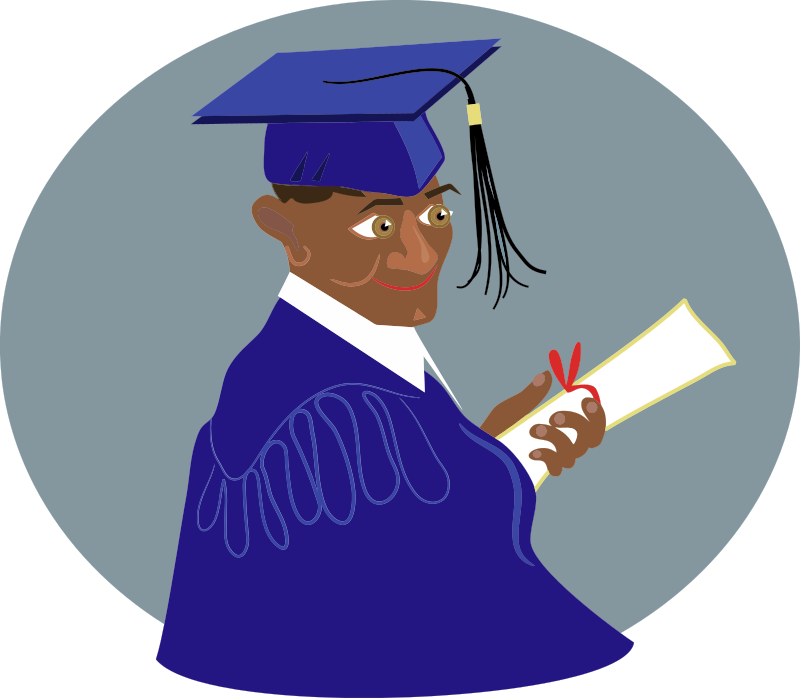 African Guy Graduates