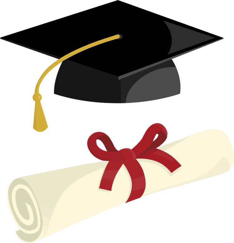 Graduation Cap And Diploma By Pinterastudio