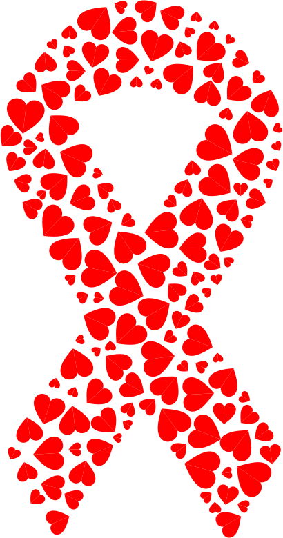 Red Hearts Ribbon