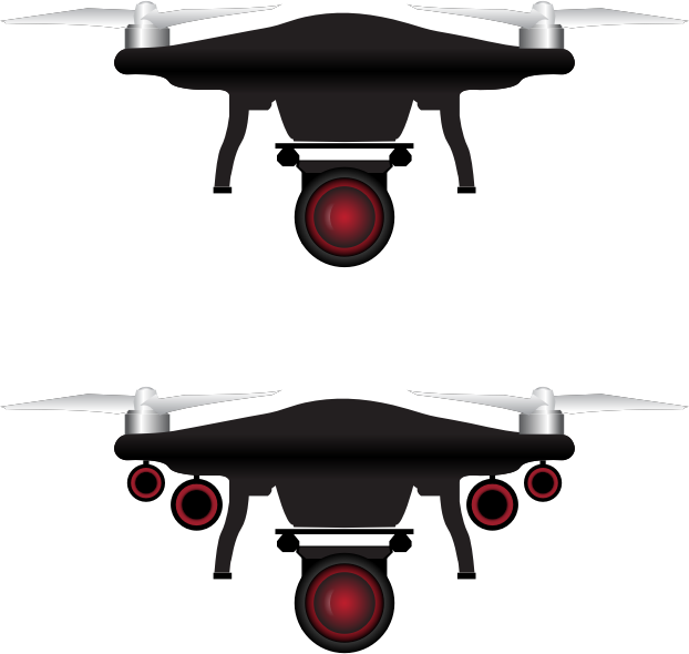 Drone / UAV with cameras