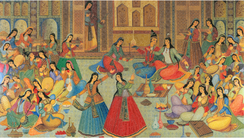 A Persian Banquet Of Song And Dance