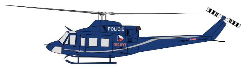 Bell 412 helicopter of the Czech police
