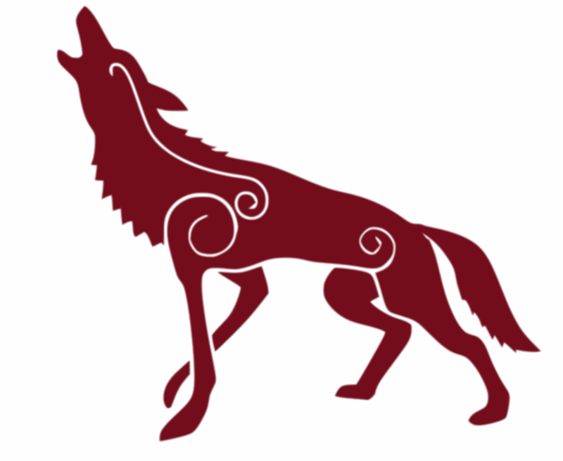 Howling Red Wolf