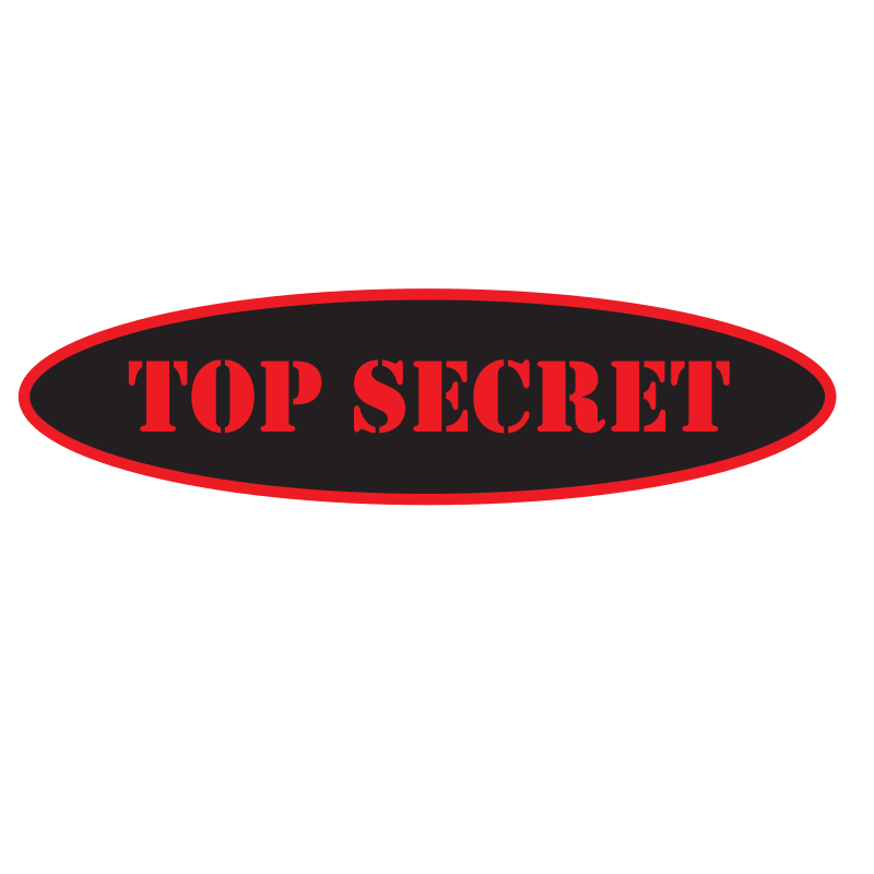 Top secret sticker