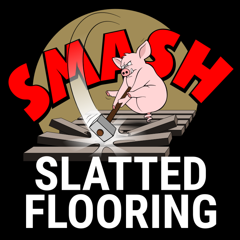 Smash slatted flooring