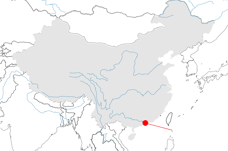 The Pearl River Delta (location on map)