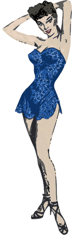 Blue Dress Lady