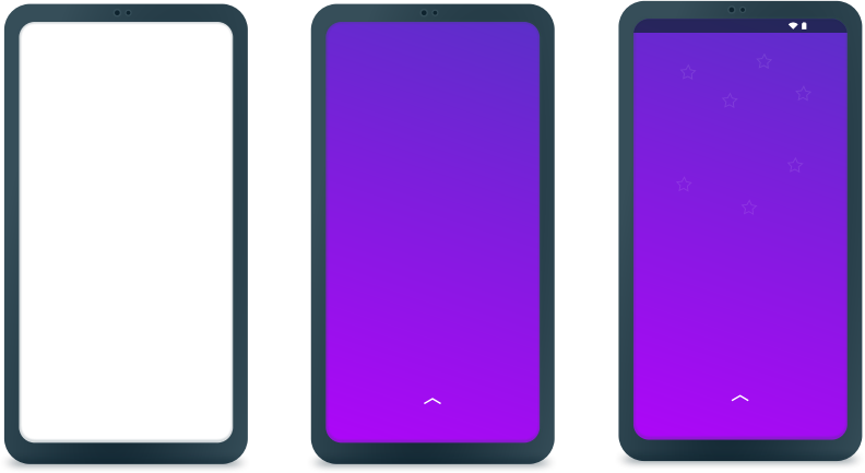 Generic Android smartphone mockup 3 variations - with outline