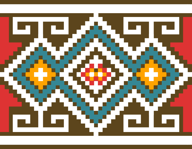 Inca geometric textile pattern