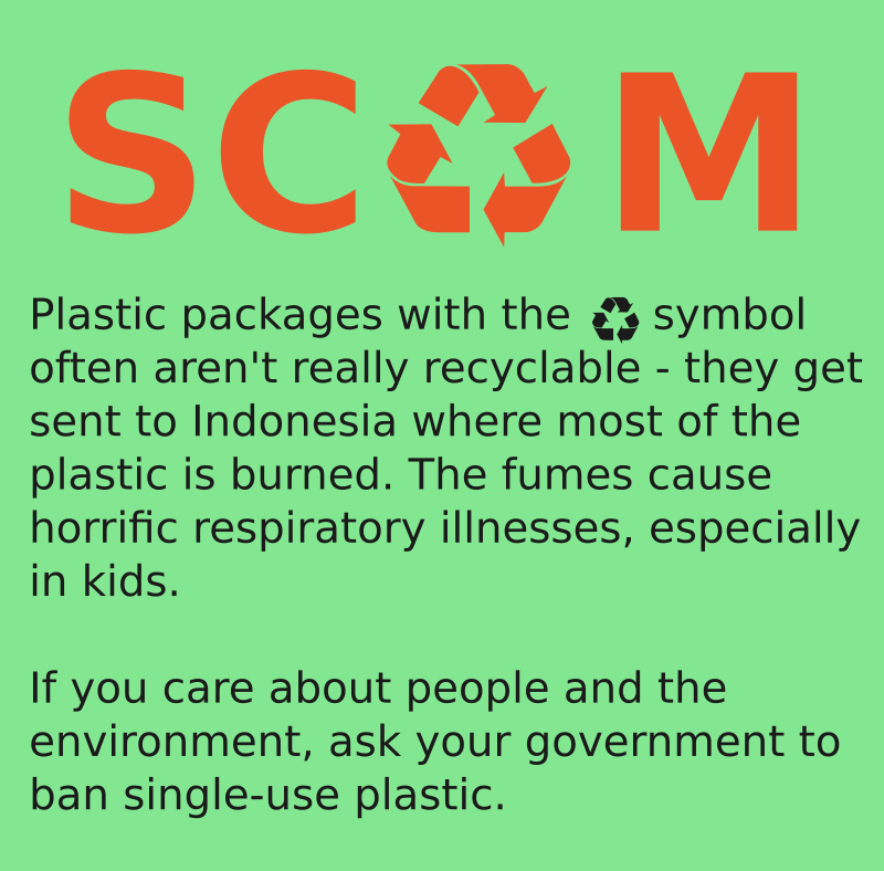 Plastic recycling scam