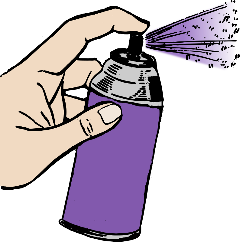 Hand Spray Paint - Purple