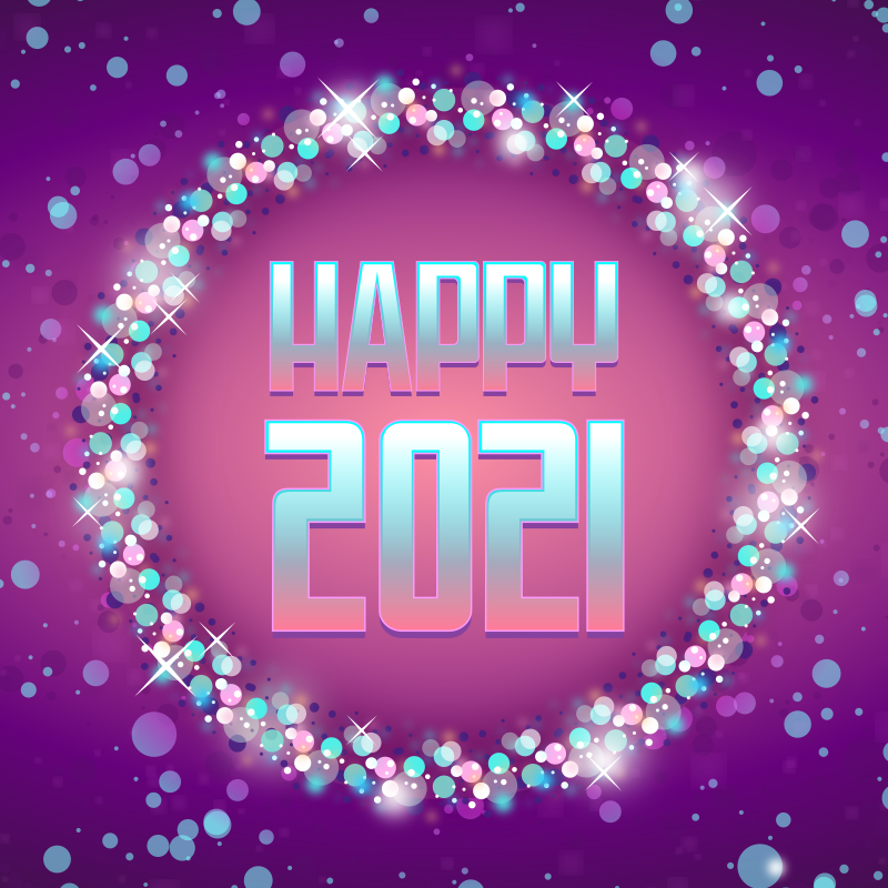 Happy 2021 Pink