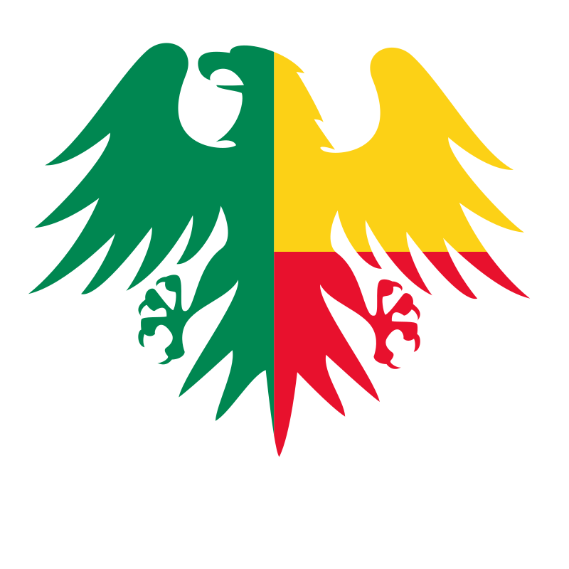 Benin flag eagle crest