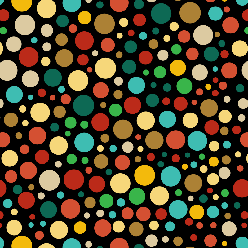Coloured circles wallpaper pattern
