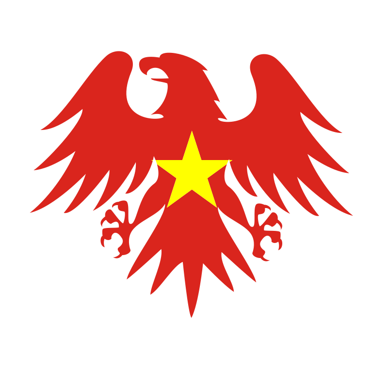 Vietnamese flag heraldic eagle