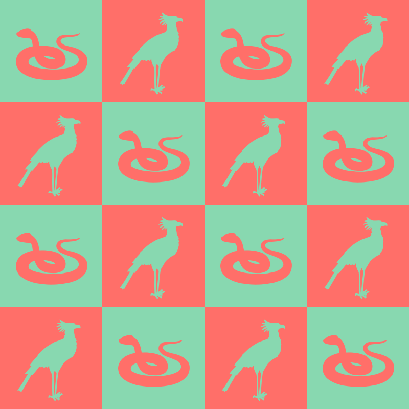 Bird and snake pattern (remix)