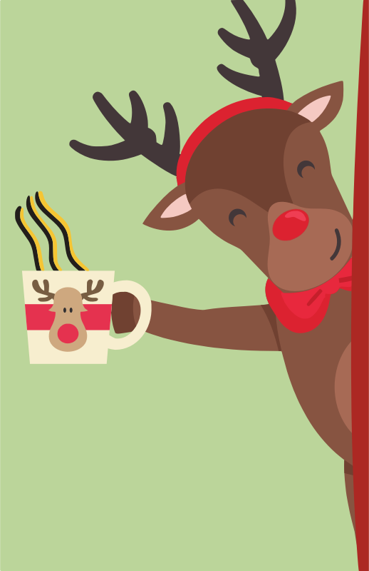 Reindeer with Coffee