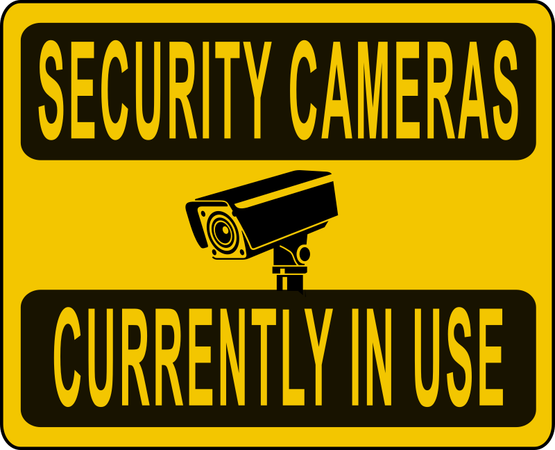 Security Cameras in Use Sign