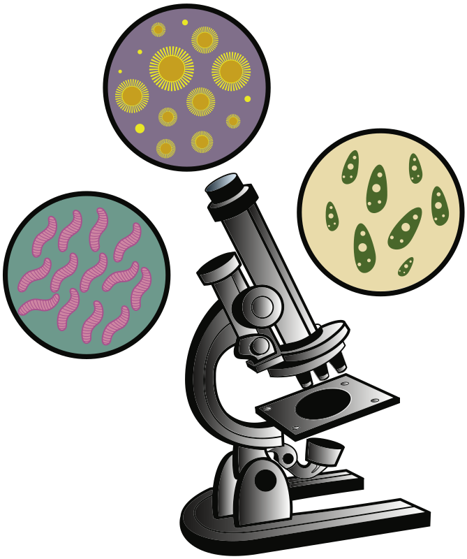Microscope and Viruses - Colour Remix