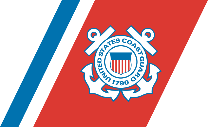 United States Coast Guard Racing Stripe Mark