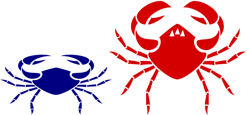 Red vs Blue Crab
