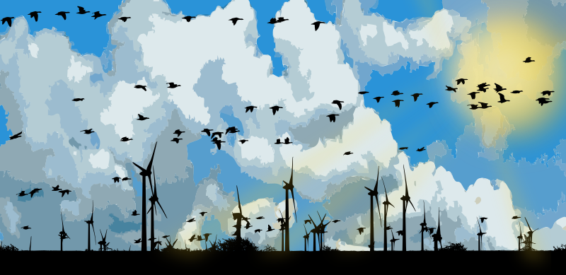 Geese And Wind Turbines - Day Remix