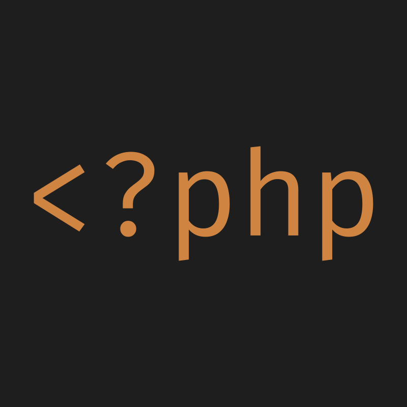 Orange PHP opening tag