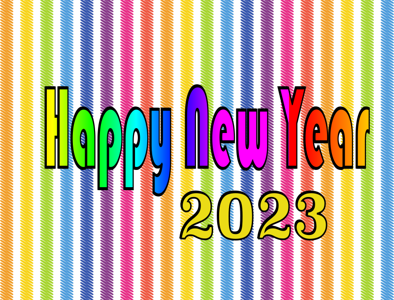 Rainbow Happy New Year 2023