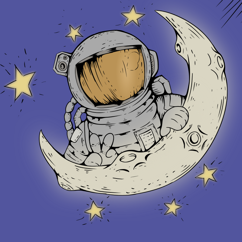 Astronaut Moon - Colour Remix