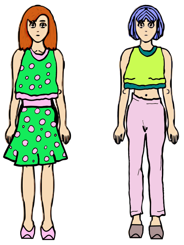 Dressed Female Characters