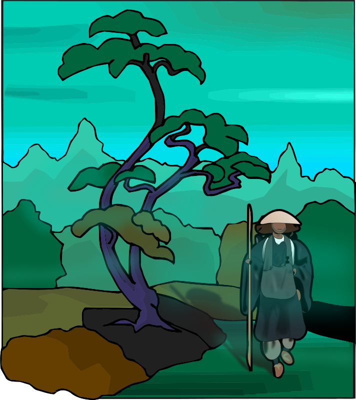 Tree and Monk