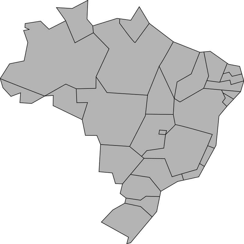 Minimal Brazil map