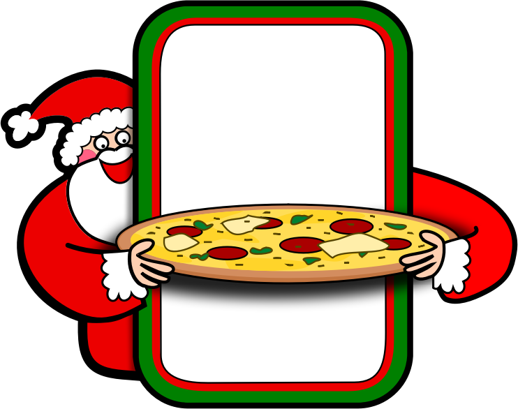 Santa and Pizza