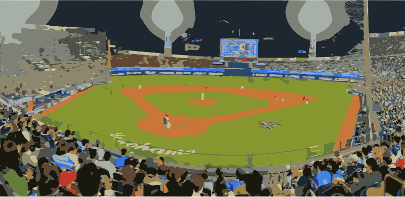 Abstract Baseball Game